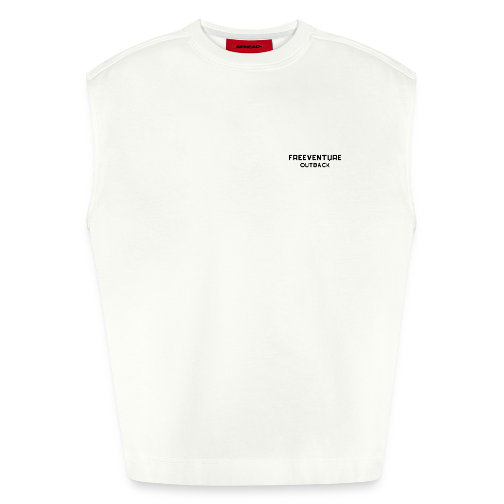 Unfold Your Thoughts - Oversized Tank - OFF WHITE