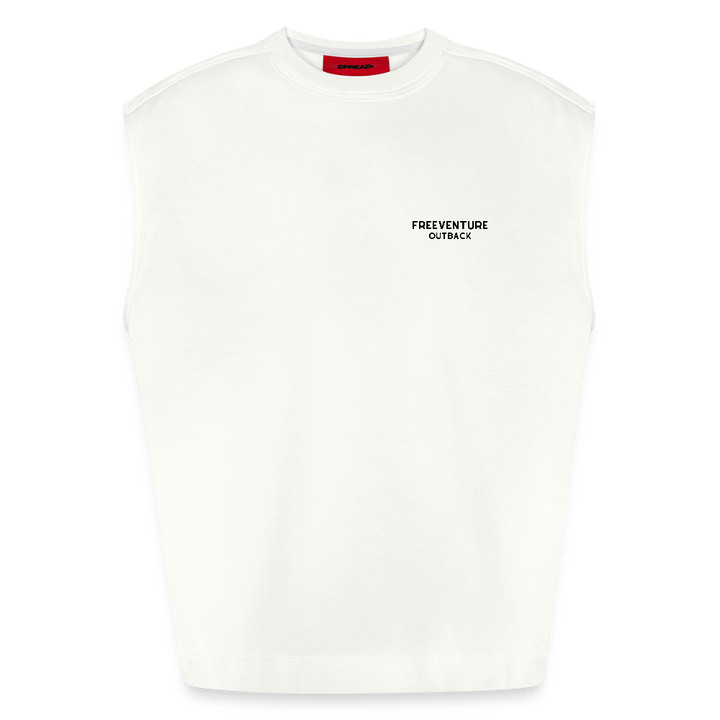 Unfold Your Thoughts - Oversized Tank - OFF WHITE