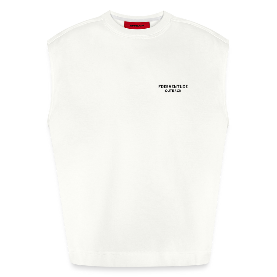 Unfold Your Thoughts - Oversized Tank - OFF WHITE