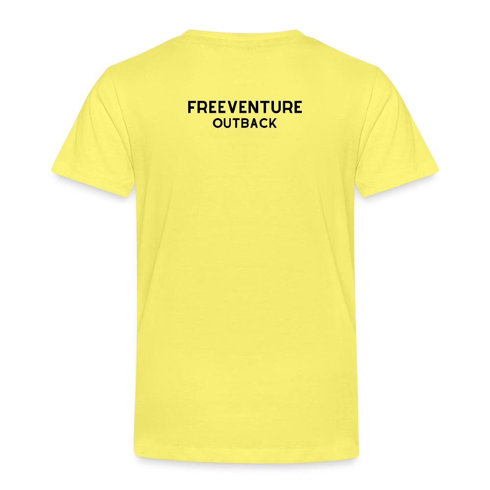 Rus Avocado Kids Tee – Süß, bequem & perfekt für kleine Entdecker! 🥑💚 - Gelb