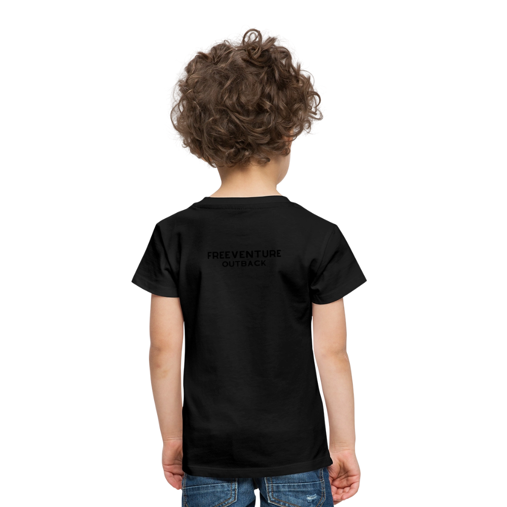 Rus Avocado Kids Tee – Süß, bequem & perfekt für kleine Entdecker! 🥑💚 - Schwarz