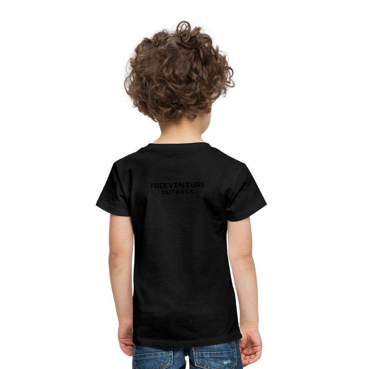 Rus Avocado Kids Tee – Süß, bequem & perfekt für kleine Entdecker! 🥑💚 - Schwarz