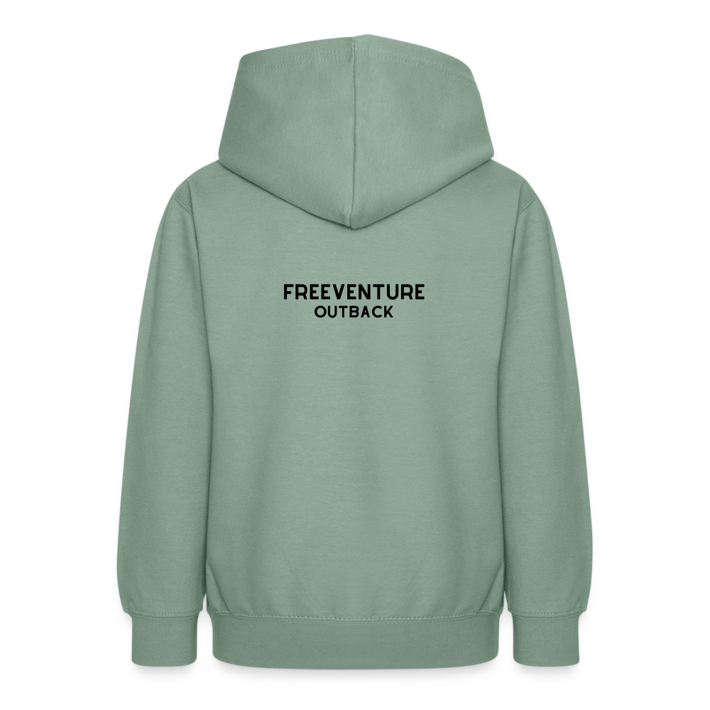 Teenager Hoodie Freeventure Outback - Graugrün