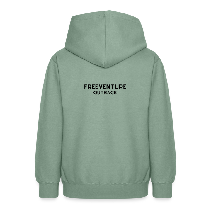 Teenager Hoodie Freeventure Outback - Graugrün