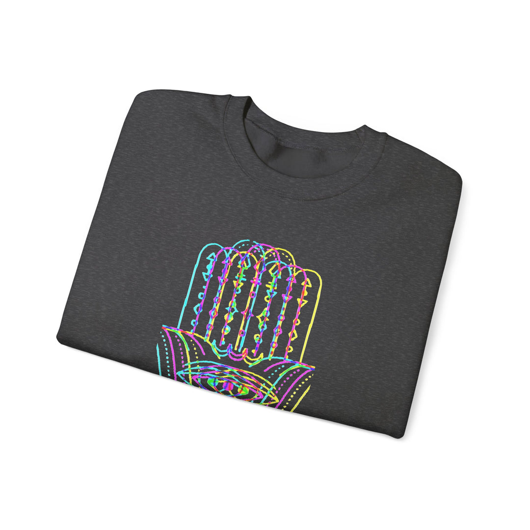 Unisex Mystical Hamsa Sweatshirt - Bio Baumwolle