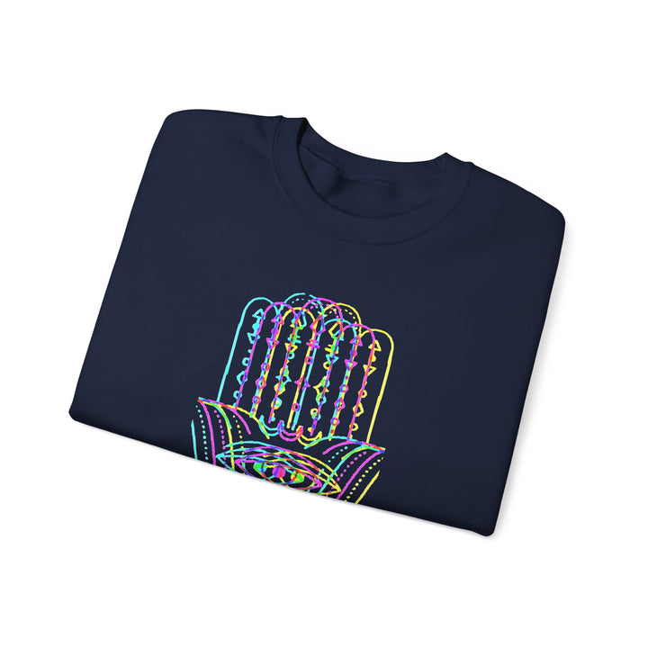 Unisex Mystical Hamsa Sweatshirt - Bio Baumwolle